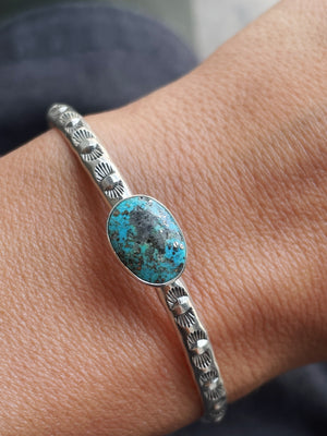 Campitos Turquoise Stamped Cuff #1