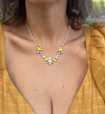 It was all Yellow -  Opal Necklace