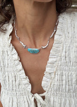Forged Relic Turquoise Necklace