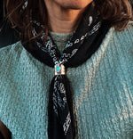 Heartbound Turquoise Bandana Slide