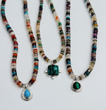 Summer Souvenir Necklace - Malachite