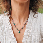 Summer Souvenir Necklace - Malachite