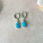 Campitos Turquoise Huggie Hoops