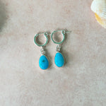 Campitos Turquoise Huggie Hoops