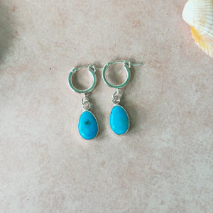 Campitos Turquoise Huggie Hoops
