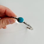 Kingman Turquoise Stamped Cuff #1