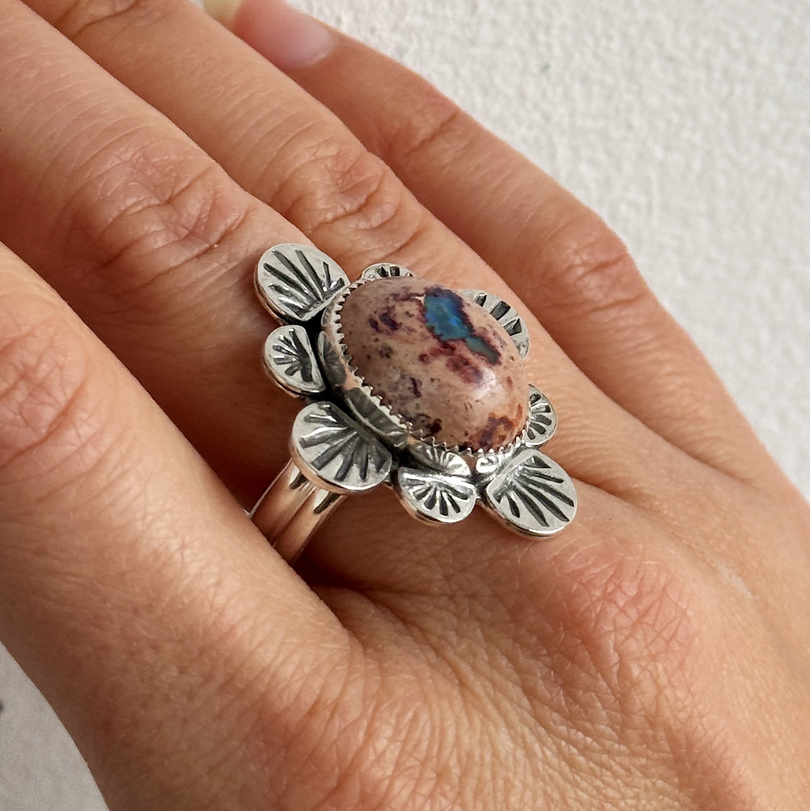 Fire Blossom Ring - Size 9