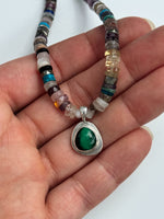 Summer Souvenir Necklace - Malachite