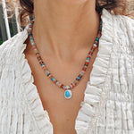 Summer Souvenir Necklace - Turquoise