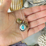 Siren Charm Necklace - Galaxy Opal