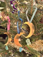 Lunar Talisman Gemstone Ornament (in Brass)