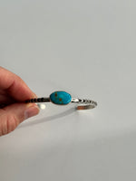 Kingman Turquoise Stamped Cuff #2