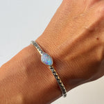 Rainbow Opal Stamped Cuff #8