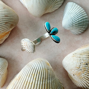 Ondine Cuff – Triple Turquoise