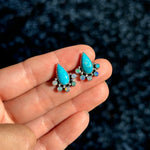 Turquoise and Opal Floret Studs