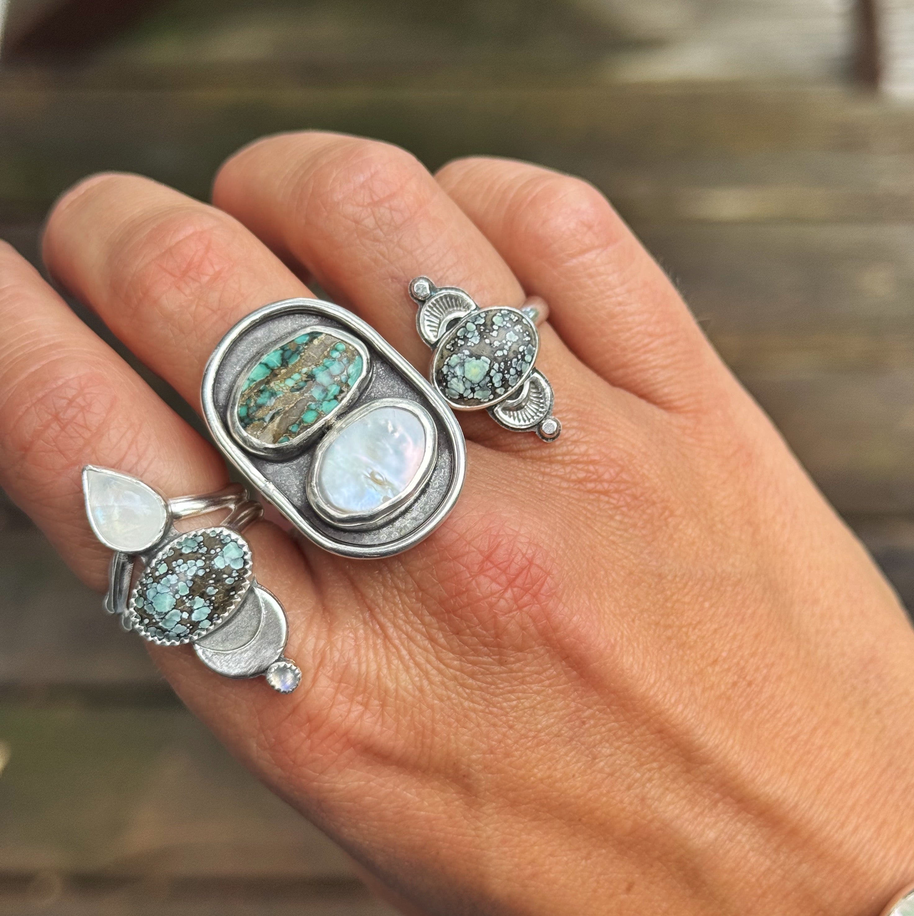 Poseidon's Light Ring - Size 7.5