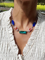 Oceanus Gemstone Choker Necklace