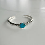 Kingman Turquoise Stamped Cuff #1