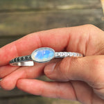 Moonstone Stamped Cuff