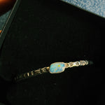 Rainbow Opal Stamped Cuff #4