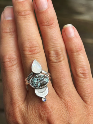 Poseidon's Light Ring - Size 7.5