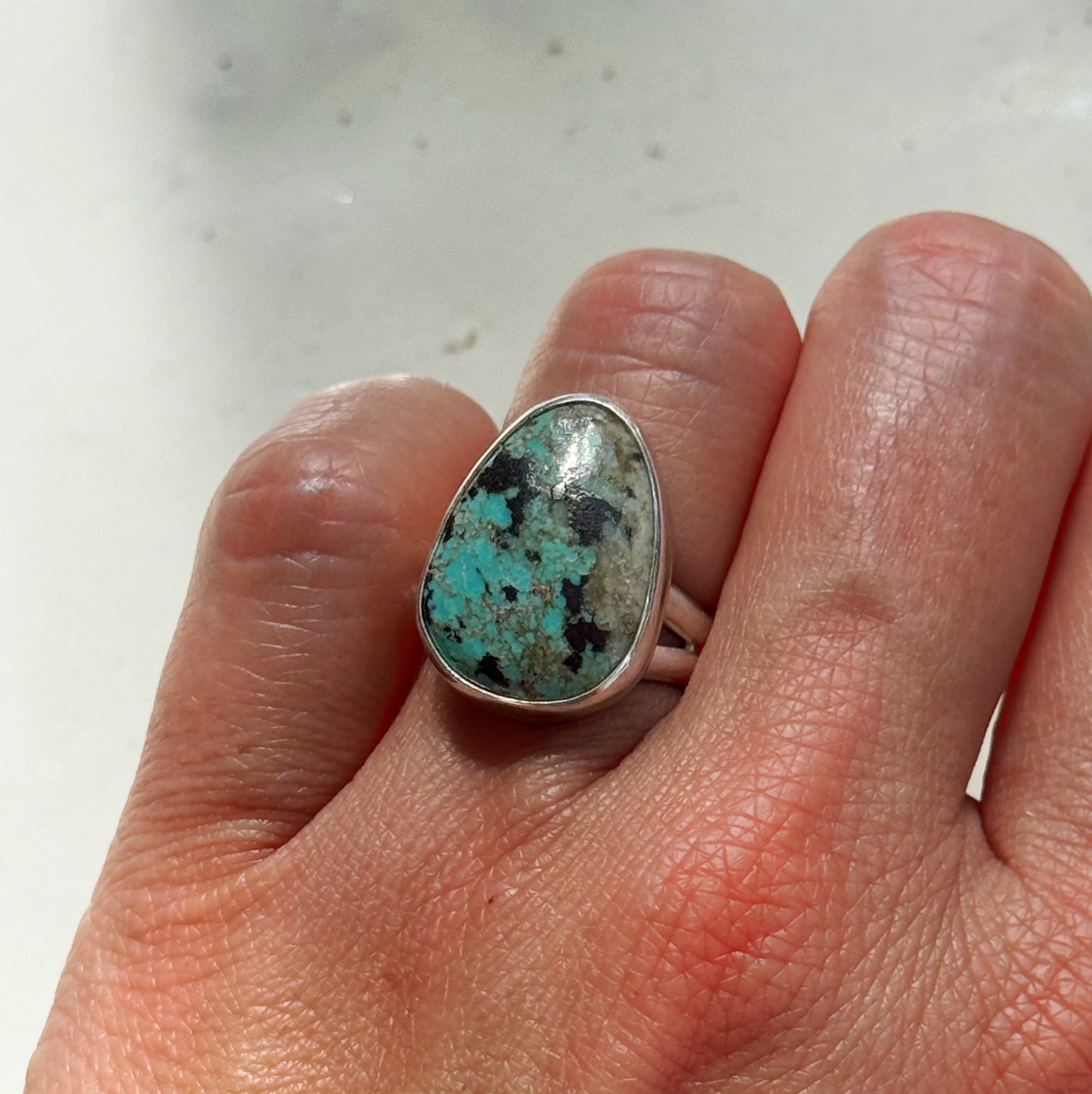 Turquoise Statement Ring Size 7