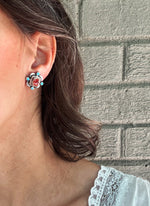 Fire Opal Floret Studs