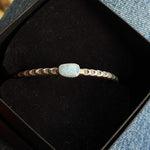 Rainbow Opal Stamped Cuff #5