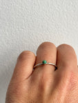 Tiny Turquoise Stacking Ring - Size 7