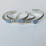 Rainbow Opal Stamped Cuff #6