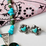 True Heart Turquoise Studs