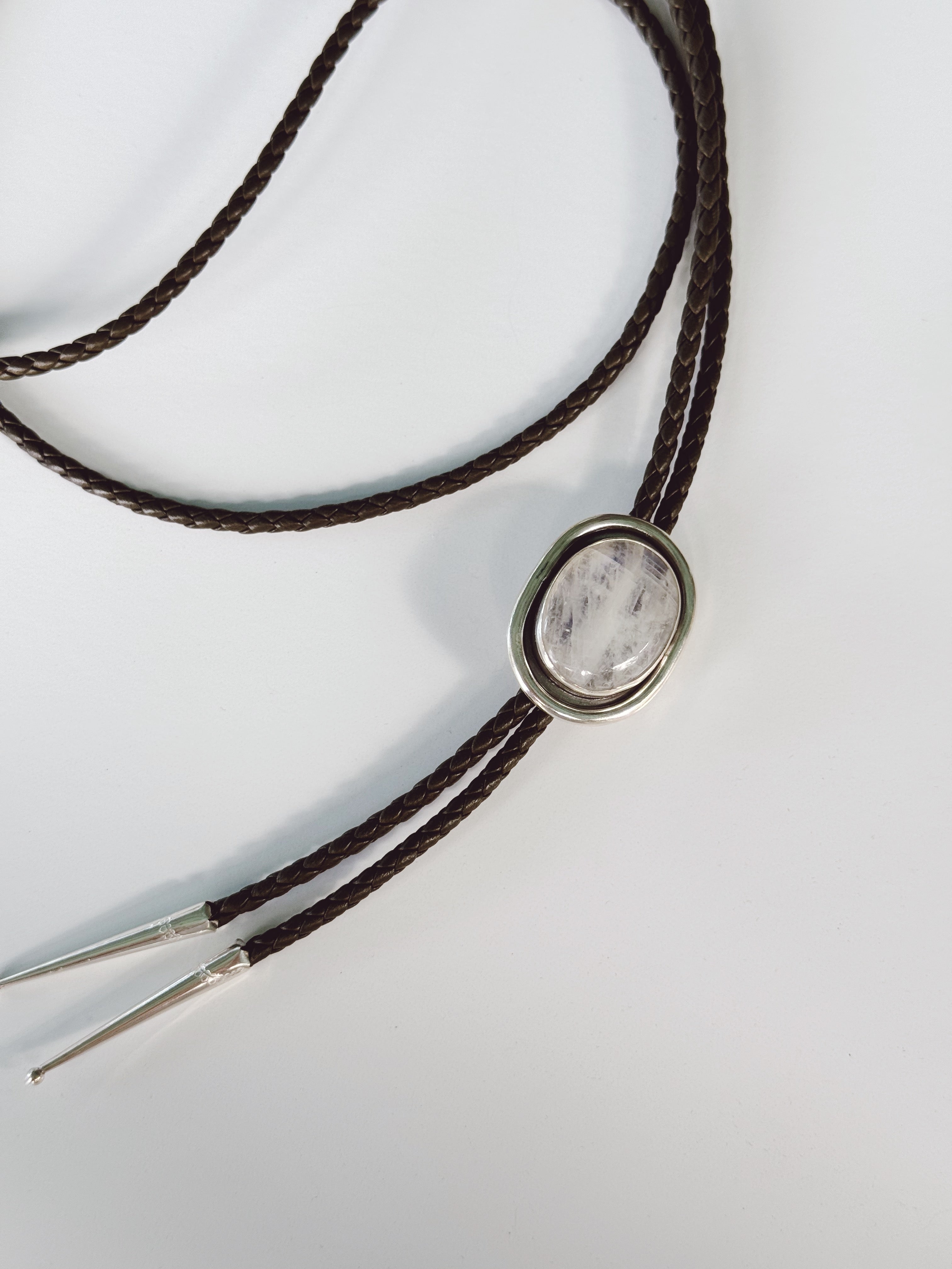 Moonstone Shadowbox Bolo Tie