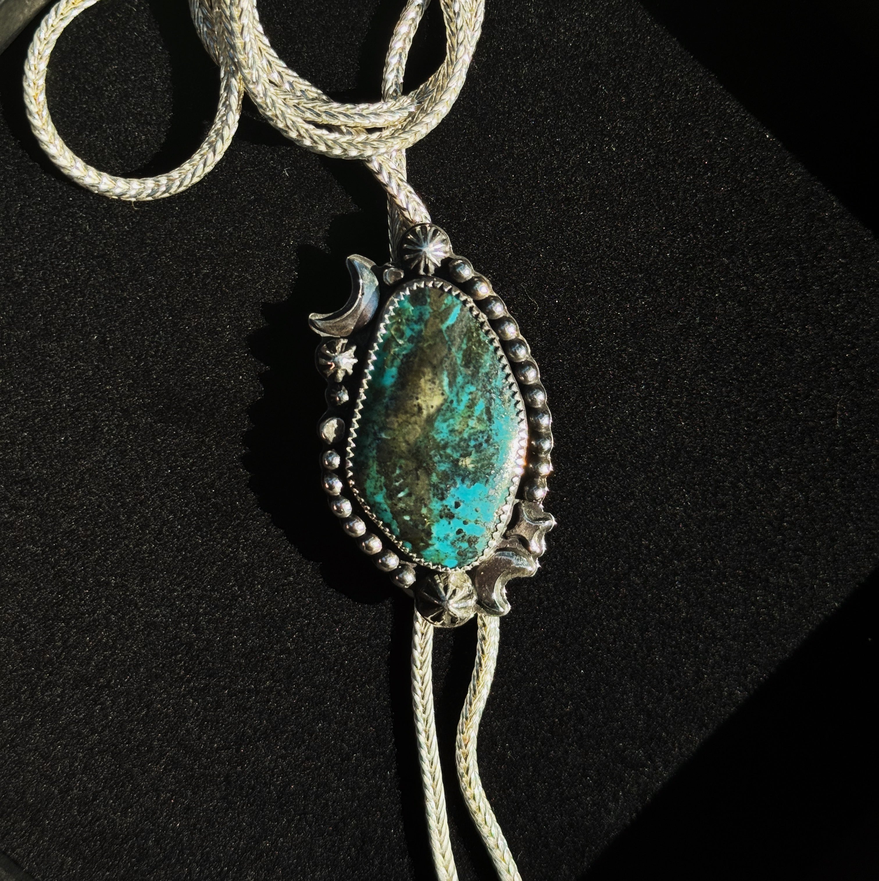 Through the Blue Turquoise Bolo Necklace