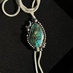 Through the Blue Turquoise Bolo Necklace