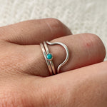 Turquoise Stacking Trio - Size 5
