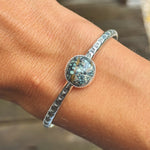Variscite Stamped Cuff