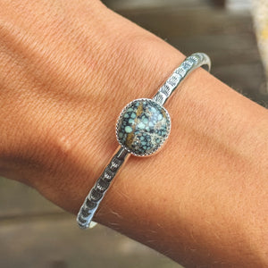 Variscite Stamped Cuff