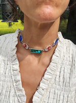 Oceanus Gemstone Choker Necklace