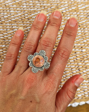 Fire Blossom Ring - Size 7