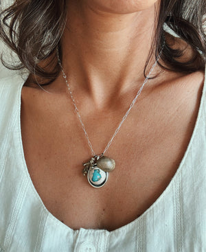 Siren Charm Necklace - Galaxy Opal