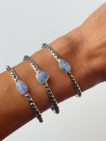 Rainbow Opal Stamped Cuff #8