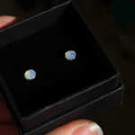 Ethiopian Opal Stud Earrings