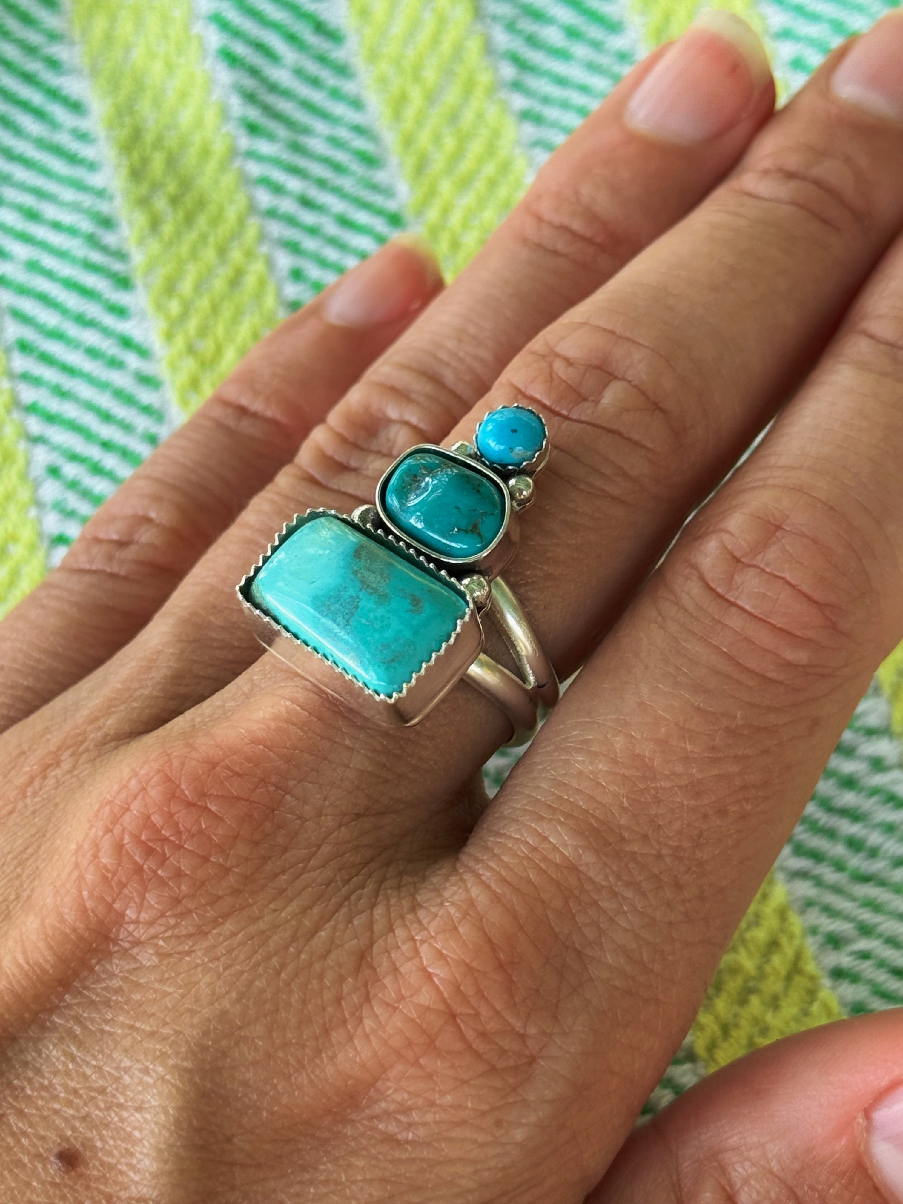 The Turquoise Trio Gatherer Piece // Made-to-Finish (Copy)