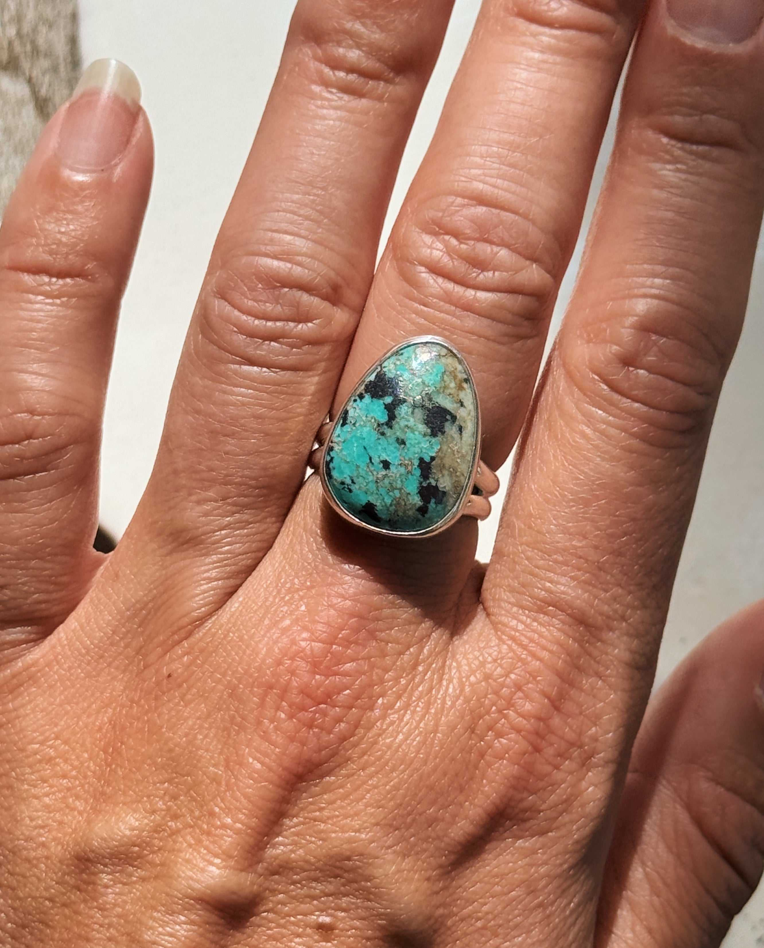 Turquoise Statement Ring Size 7