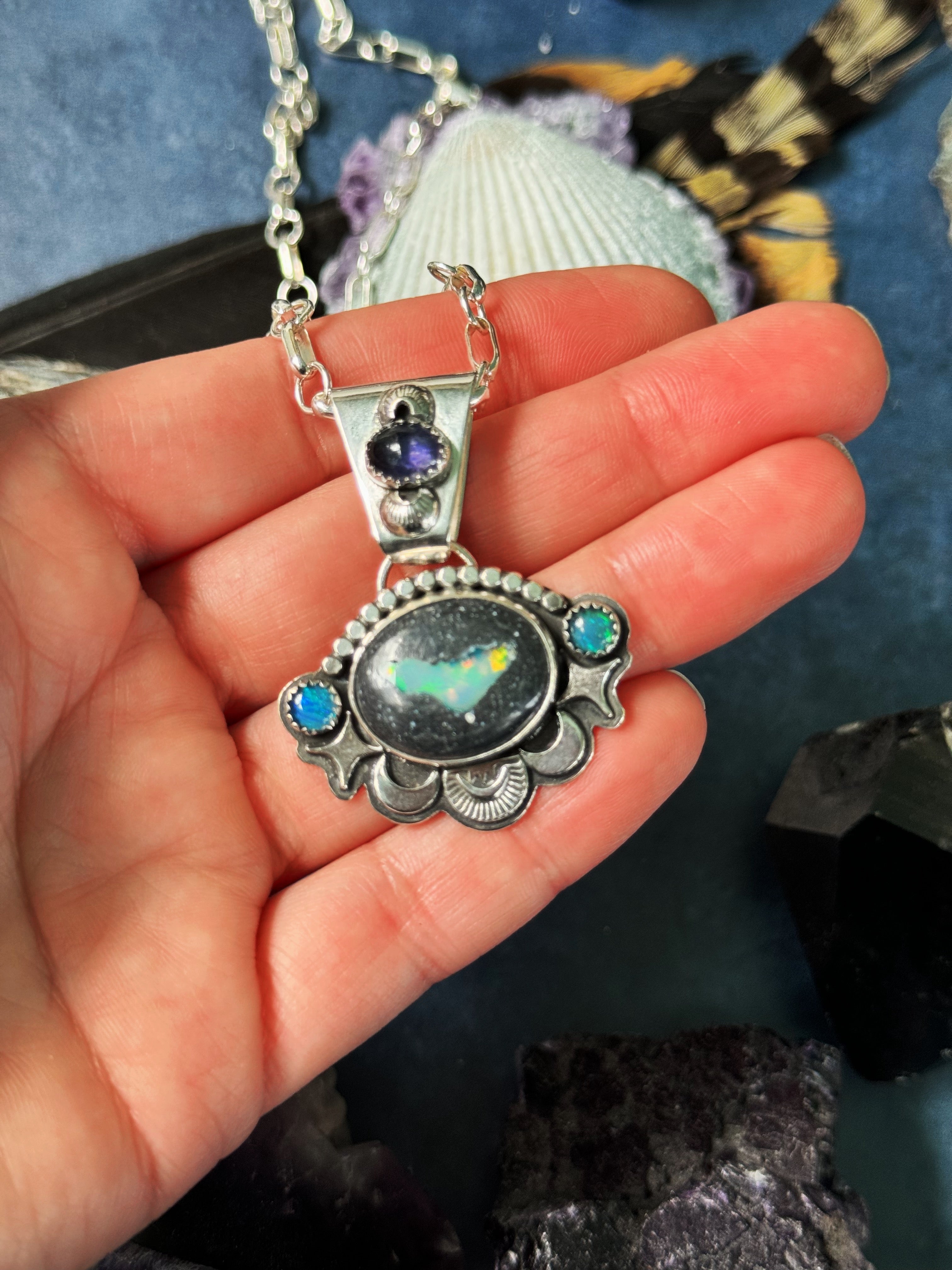 Andromeda Opal Pendant