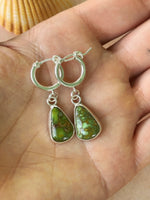 Sonoran Gold Turquoise Huggie Hoops