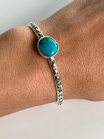 Kingman Turquoise Stamped Cuff #1