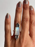 Moonstone Lunar Love Ring - Size 6.5