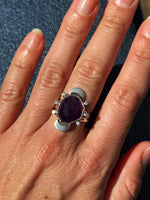 The Wax & Wane Ring - Amethyst