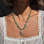 Ocean Jasper and Turquoise & Tourmaline Beaded Necklace